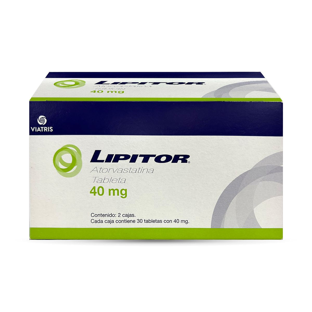 Lipitor  Atorvastatina 2 Cajas Con 30 Tabletas De 40 mg