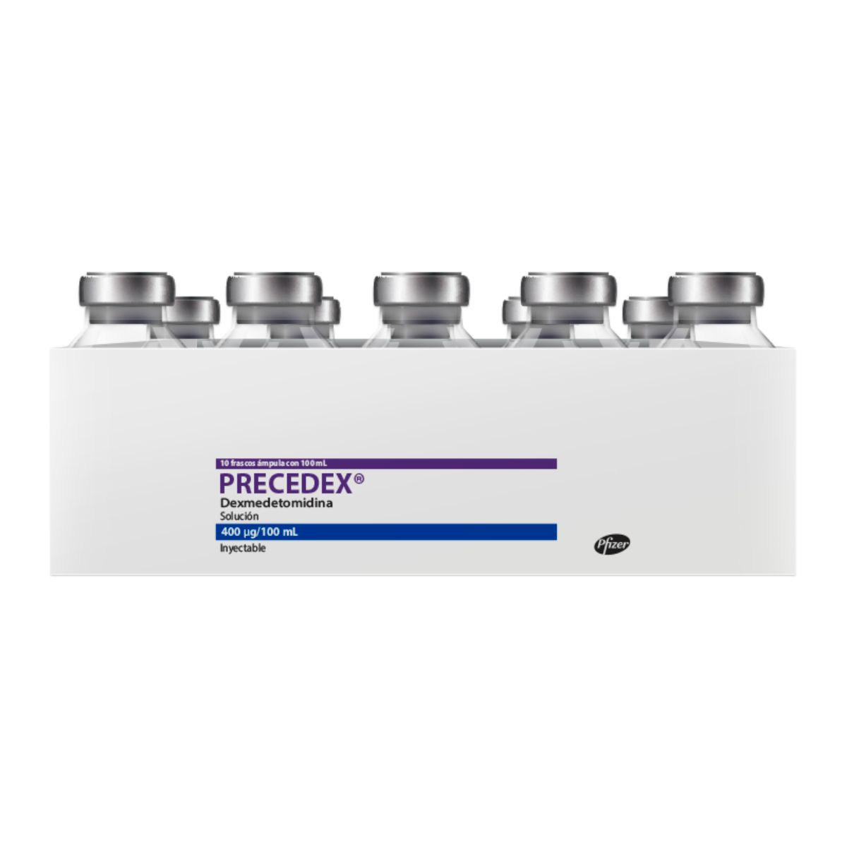 PRECEDEX 400MCG SOL INY FA 10X100ML
