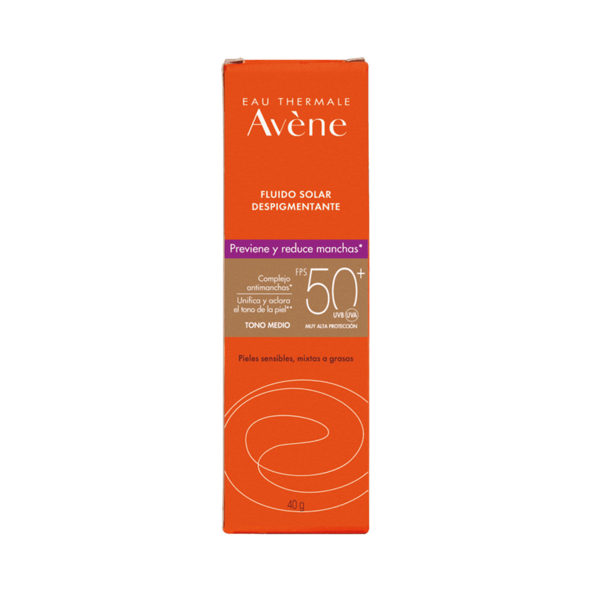Avene Fluido Solar Despigmentante con Color Tono Medio FPS 50+ 40 g