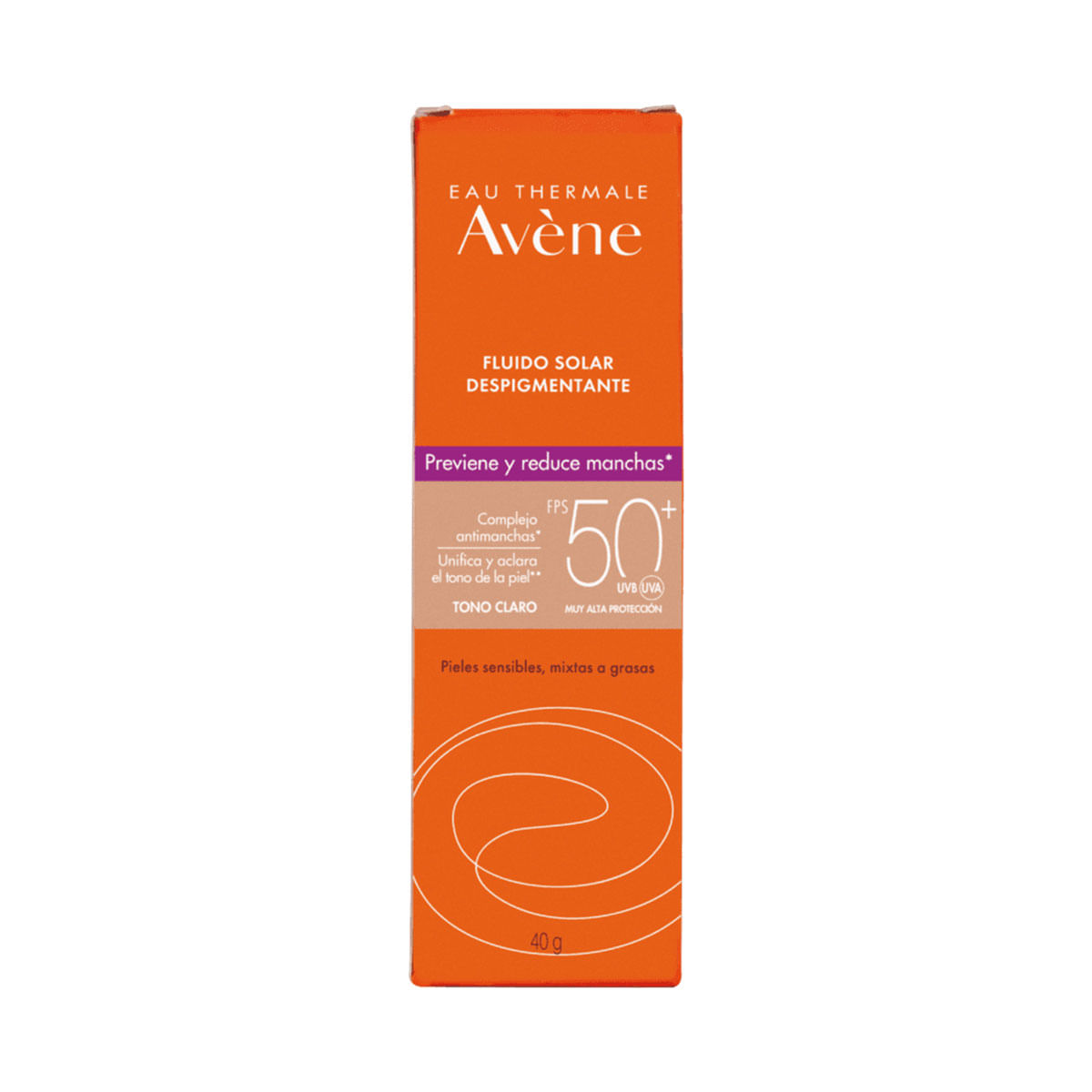 Avene Fluido Solar Despigmentante con Color Tono Claro FPS 50+ 40 g