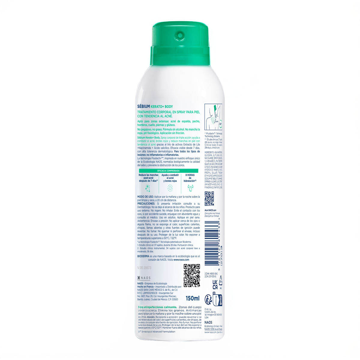 Bioderma Sebium Kerato+ Body Spray Anti-Imperfecciones 150 ml