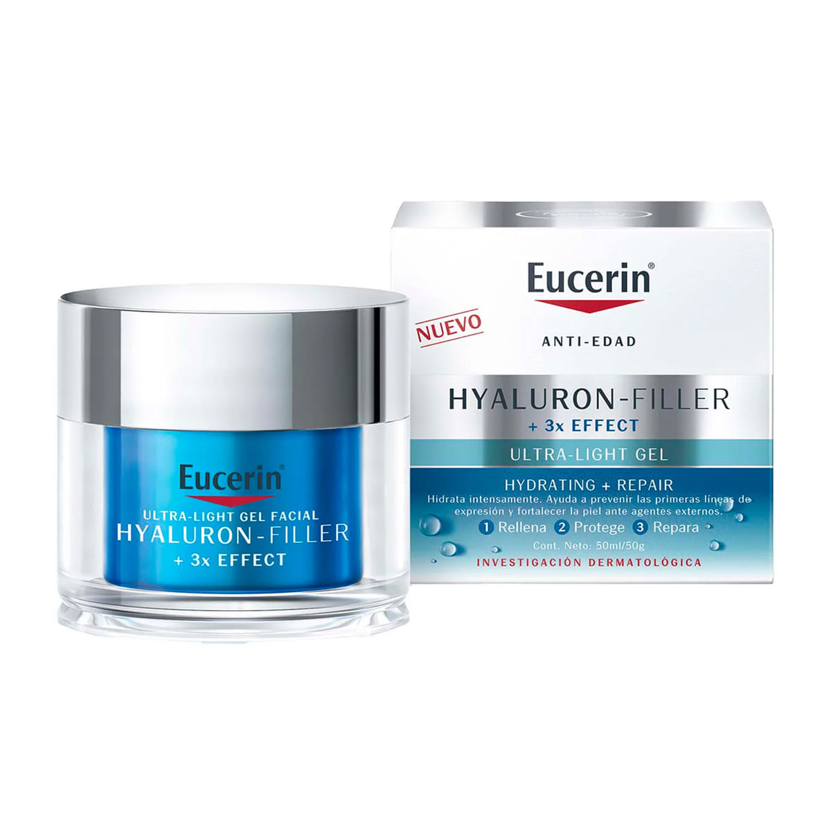 GEL FAC EUCERIN HYAL-FILL 3X 50ML