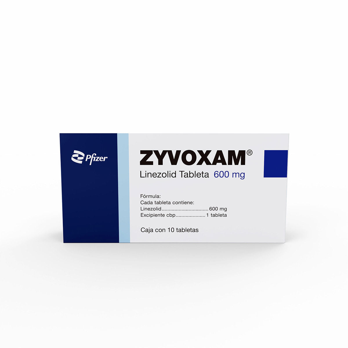 ZYVOXAM 600 MG TAB 10