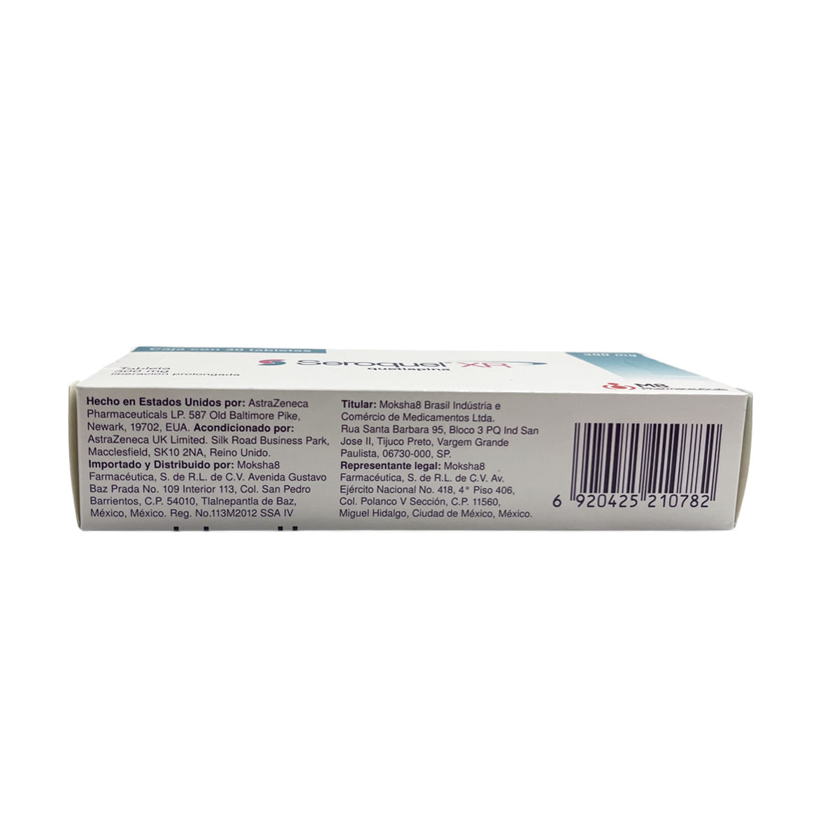 Seroquel XR Liberación Prolongada 300 mg 30 Tabletas