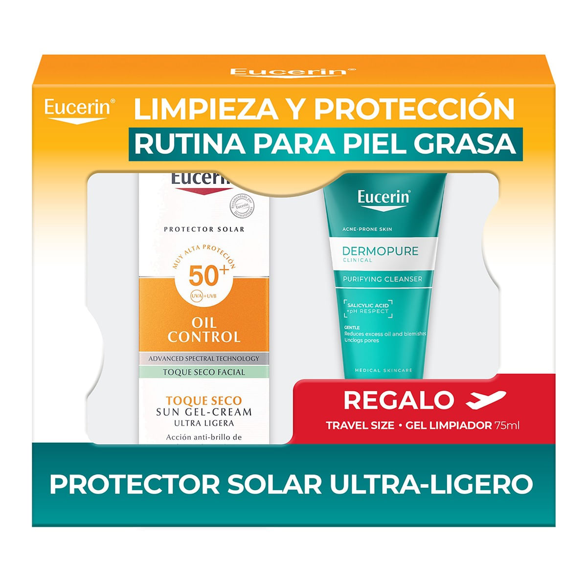 Eucerin Sun Oil Control Facial Fps 50+ Sun Gel-Cream Toque Seco