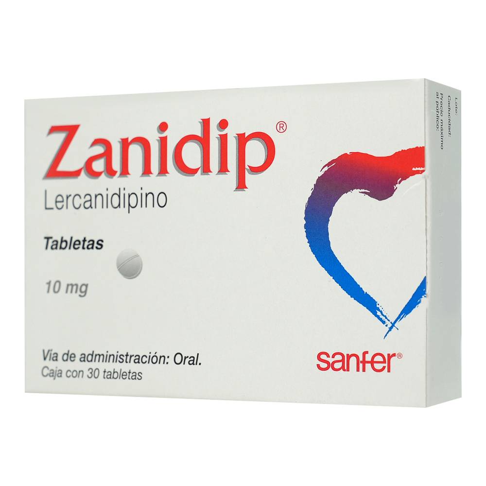 ZANIDIP 10 MG 30 TAB