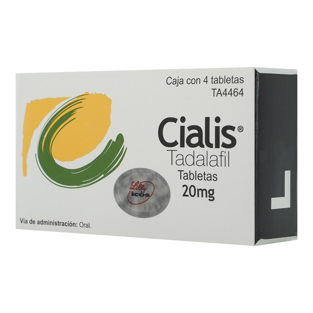 Cialis Tadafil 20 mg Caja Con 4 Tabletas