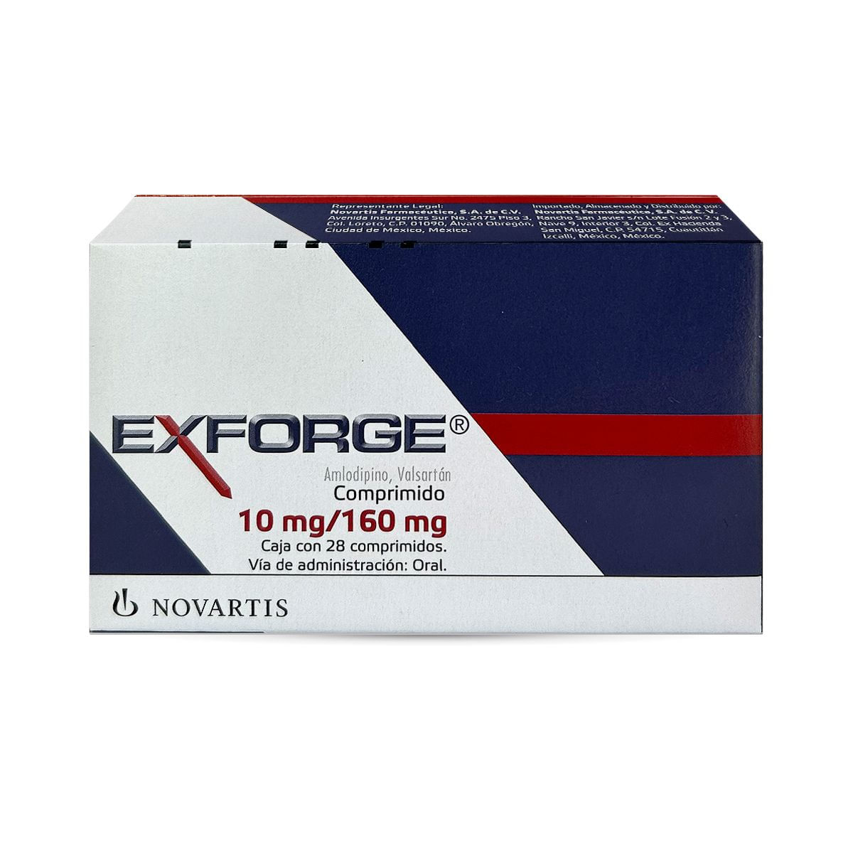 Exforge 10/160 Mg 28 Comprimidos
