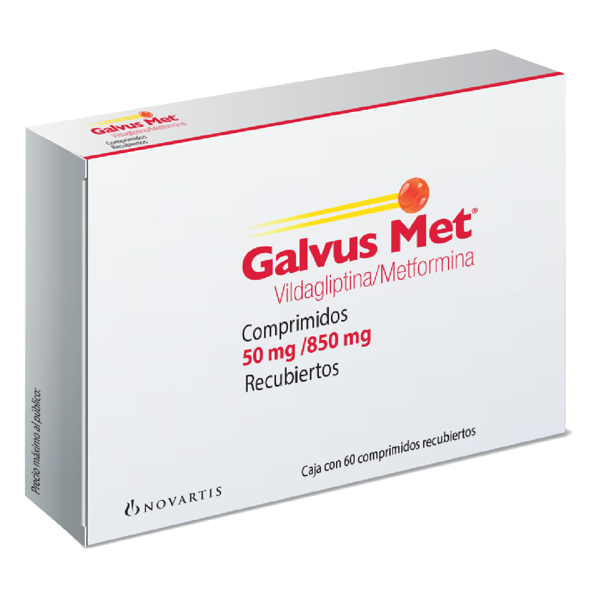 Galvus-Met 50/850 Mg 60 Comprimidos Recubiertos