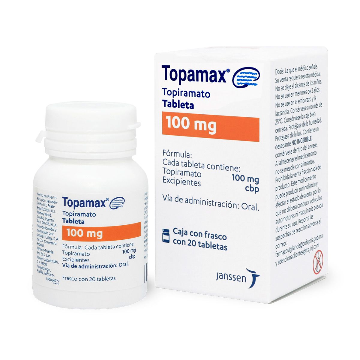 TOPAMAX 100 MG 20 TAB