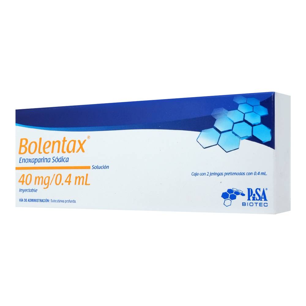 Bolentax 40 Mg/0.4 Ml 2 Jeringas Prellenadas