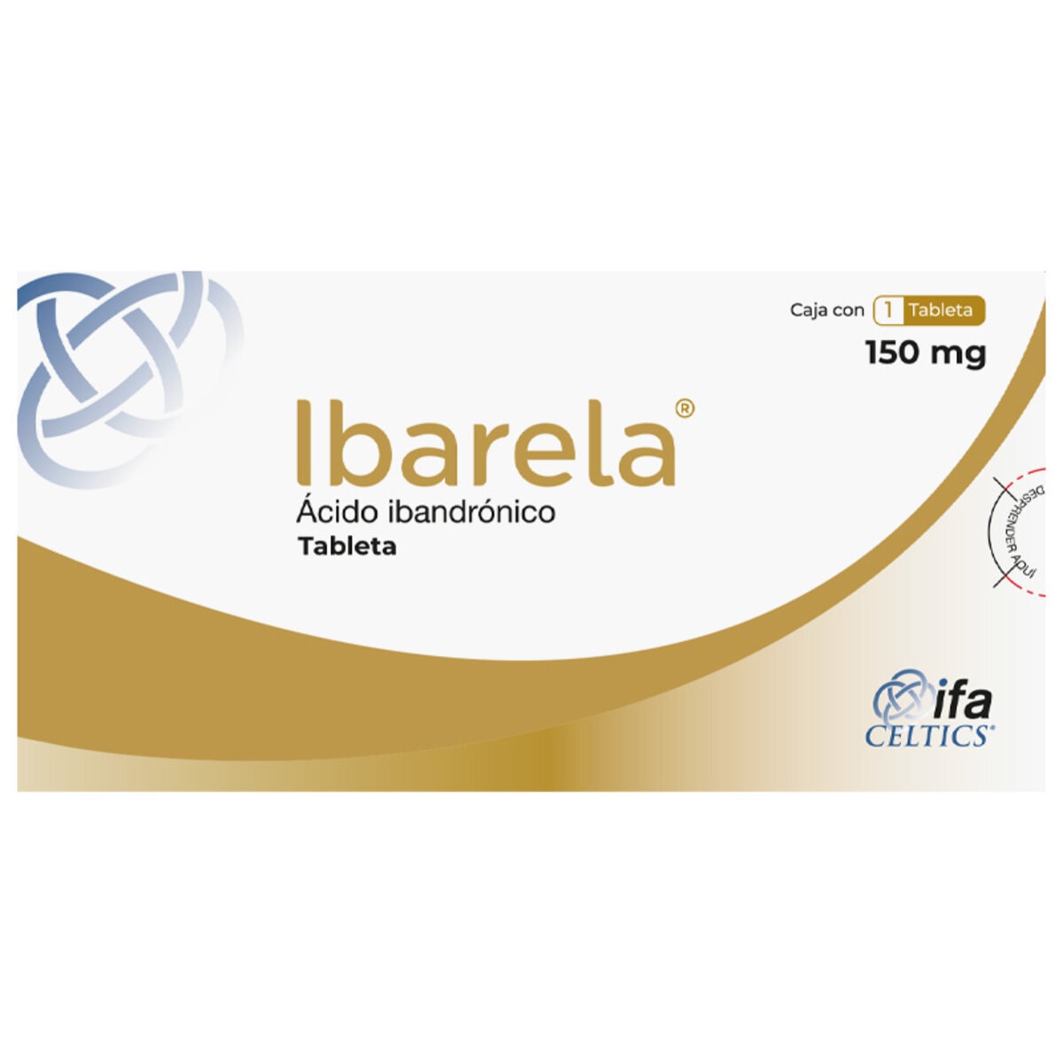Ibarela Ácido Ibandrónico 150 mg Caja Con 1 Tableta