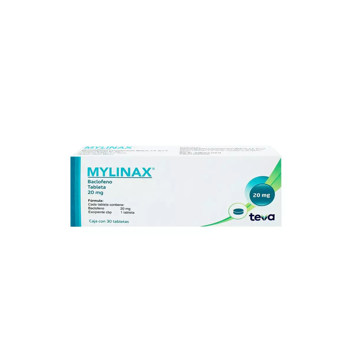 MYLINAX 20 MG 30 TAB