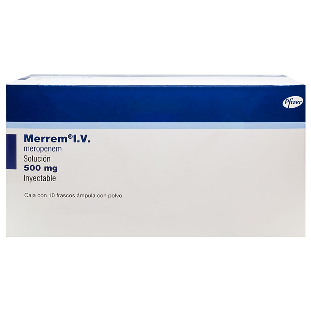 MERREM I.V. 500MG SOLINY 10FA PVO