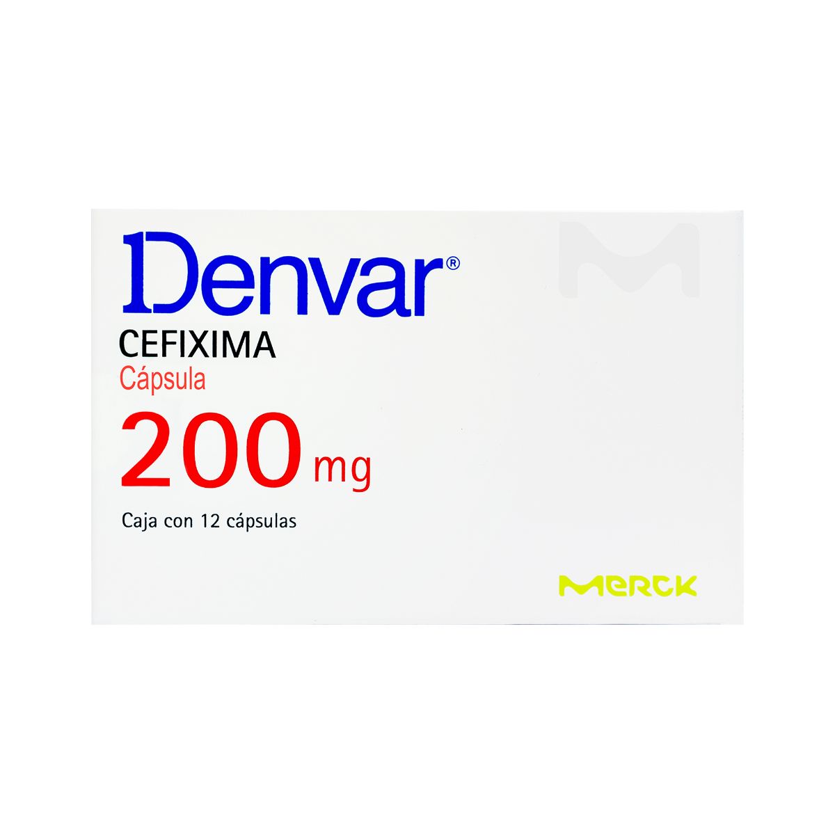 DENVAR 200 MG 12 CAPS