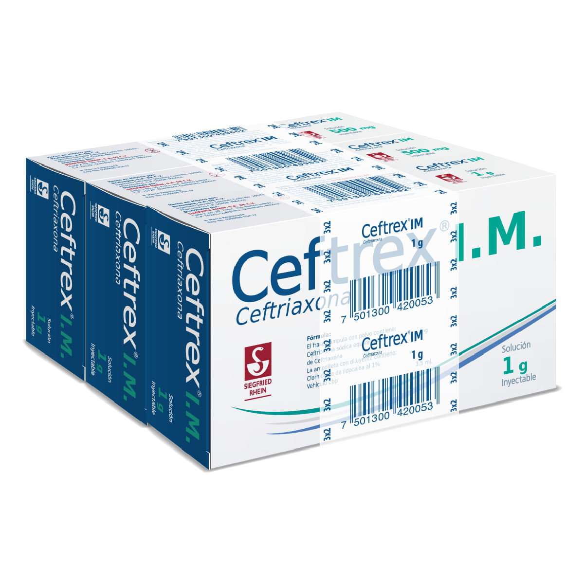 Ceftrex IM Frasco Ámpula 1 G Ampolleta 3.5 Ml Oferta 3X2
