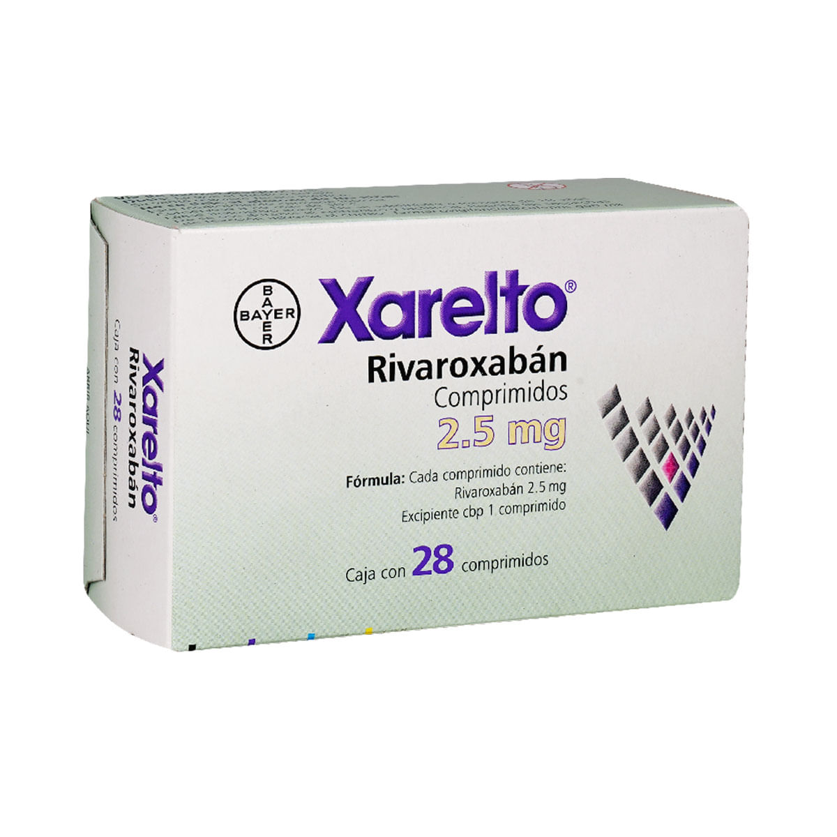 XARELTO 2.5 MG 28 CPR