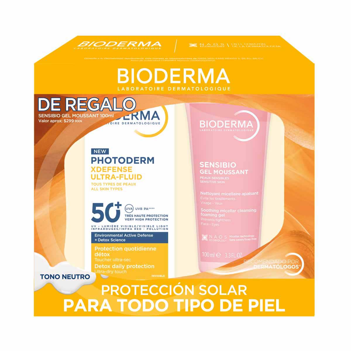 BiodermaPhotoderm XDefense Neutro + Sensibio Gel Moussant 100 ml