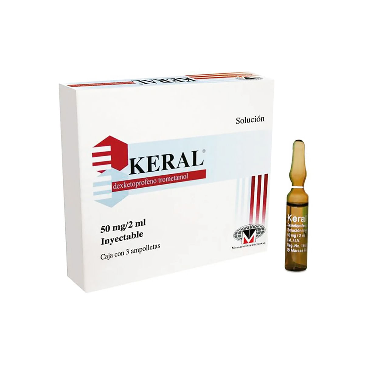 Keral 50 Mg 100 Ampolletas 2 Ml