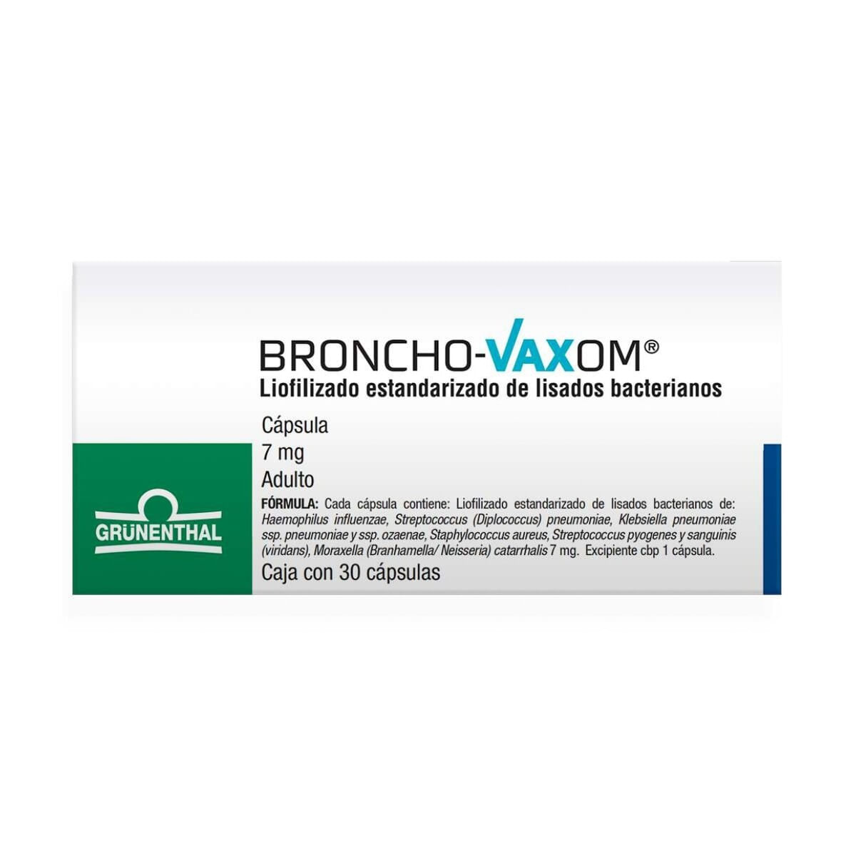 Broncho-Vaxom Adulto Caja Con 30 Cápsulas De 7 gm