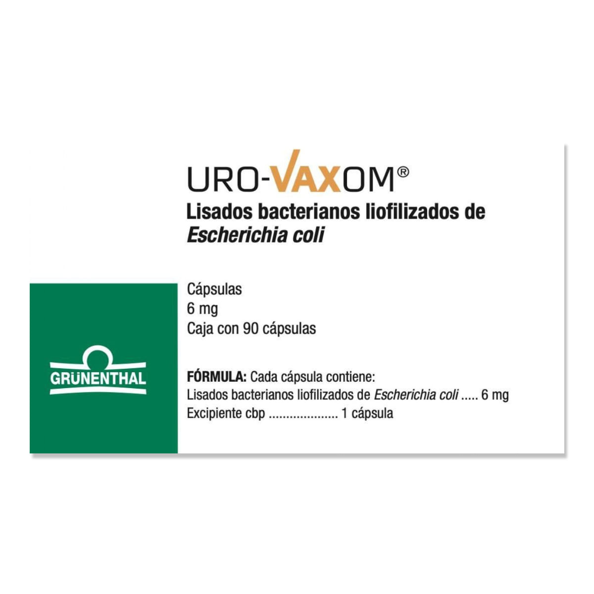 URO-VAXOM 6 mg Caja Con 90 Cápsulas