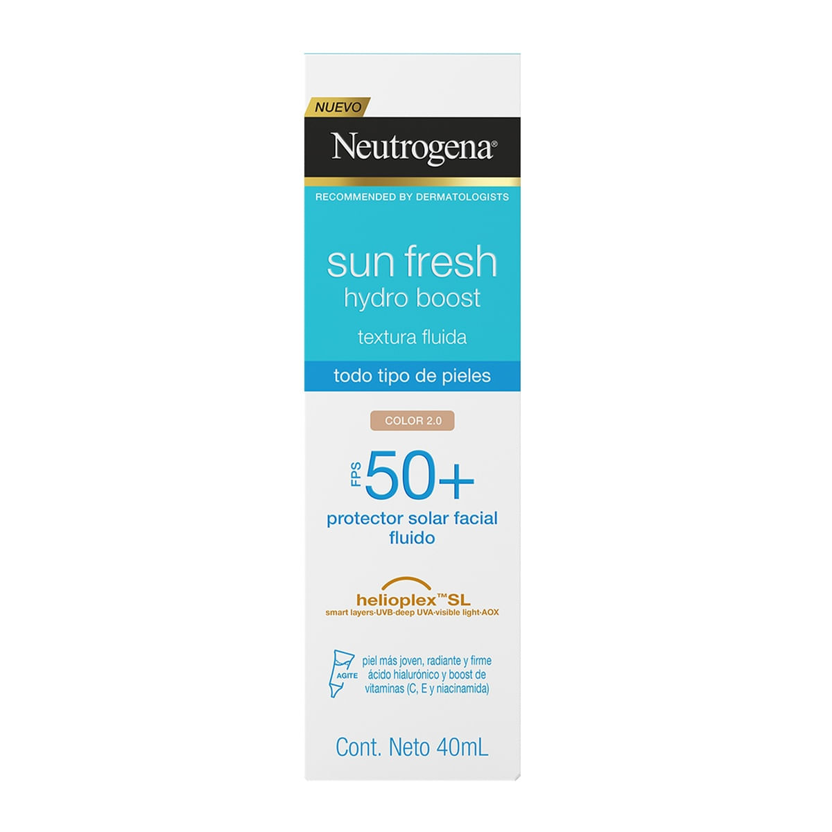 BLOQ NEUTROGENA FRESH COL50+ 40ML