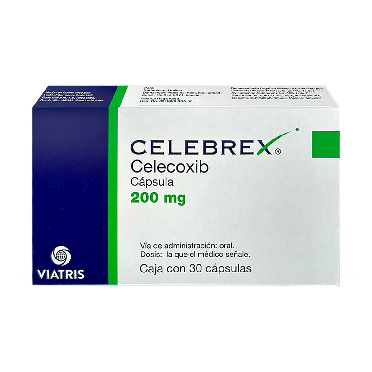 Celebrex Viatris Celecoxib Caja Con 30 Capsulas De 200 mg