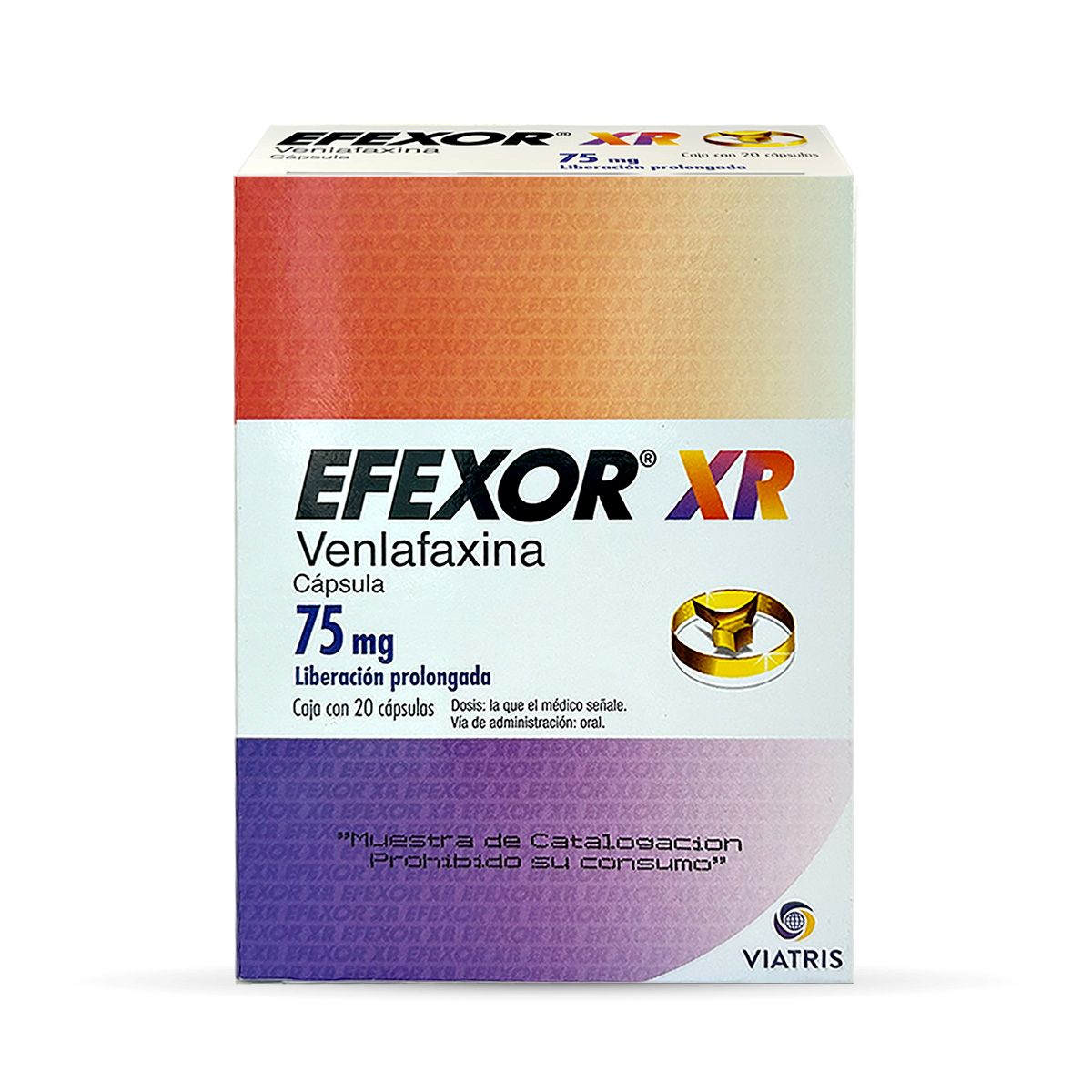 Efexor-XR Venlafaxina 75 mg Caja Con 20 Cápsulas