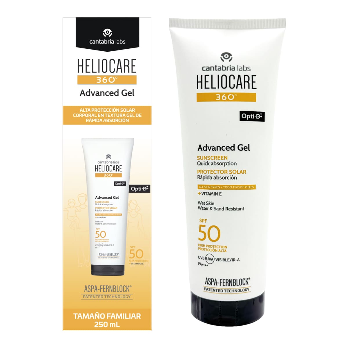 Heliocare 360° Advanced Gel Spf 50+ 250 ml